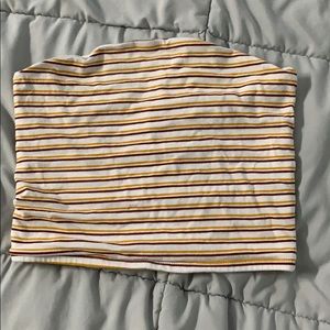 Striped tube top